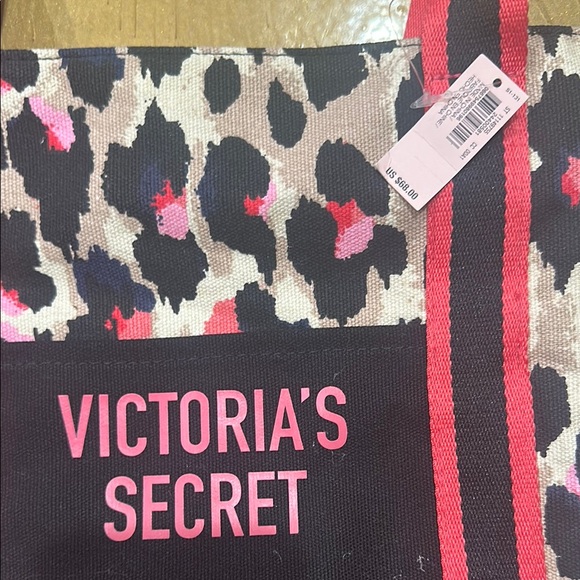 Victoria's Secret Pink and Black Leopard Tote - Picture 2 of 4